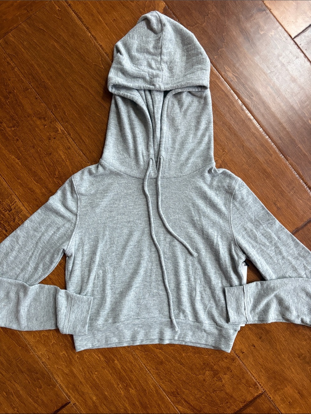 Alo Cropped Grey hoodie